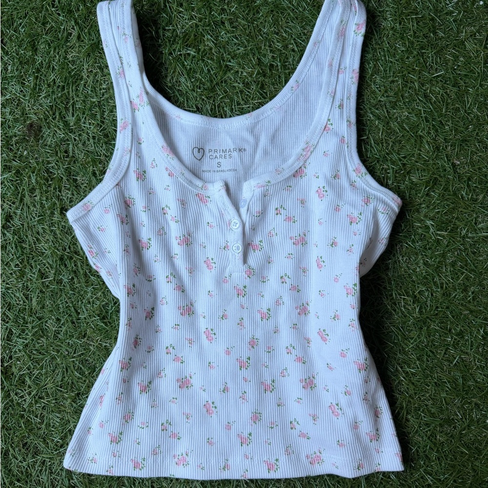 Floral Henley Tank
